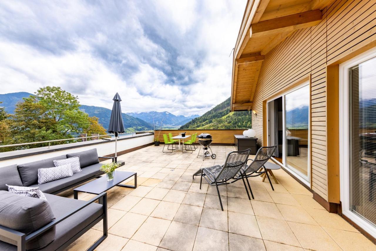 Der Sonnberg Alpinlodges - Apartments Mit Seeblick, Privater Sauna Und Self Check-In زيل أم سي المظهر الخارجي الصورة